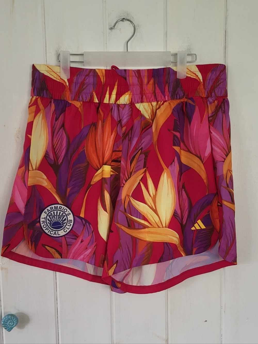 Adidas x FARM Rio Training Pacer Tropical Print Shorts